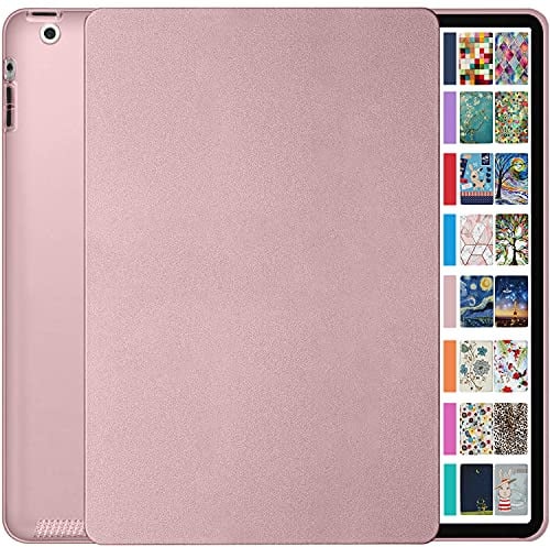 DuraSafe Cases iPad 4th iPad 3rd iPad 2nd Gen - 9.7 Inch [ iPad 4 3 2 Gen Old Model ] A1396 A1416 A1430 A1403 A1458 A1459 A1460 A1395 A1397 Hard Shell Protective Stand Cover - Rose Gold