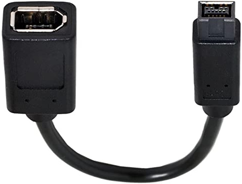 INNOV8 Câble FireWire 400/800 femelle à 9 broches mâle IEEE1394a 1394b 400 vers 800