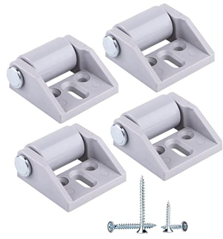 Paquete de 4 Ruedas Pequeñas de 15 mm - Goma, Fijas, No Giratorias en Una Dirección Con Placa de Montaje - Tornillos Incluidos