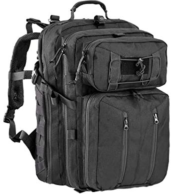 DEFCON 5 Robuster taktischer Rucksack ROGER Everyday 40 Liter, Schwarz