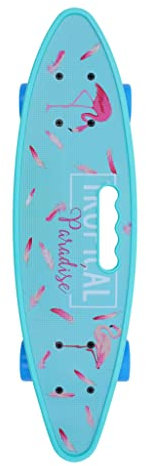 Cruiser Skate Tipo Penny 59 cm Tropical | Monopatín Urbano | Rodamientos ABEC-7 | Ruedas Poliuretano 78A | Ejes Aluminio 82 mm | Soporta 150 kg, theLongboarder