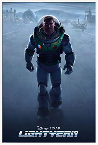 empireposter Pixar - Buzz Lightyear - Poster - Größe 61x91,5 cm + Wechselrahmen, Shinsuke® Maxi Kunststoff Weiss, Acryl-Scheibe