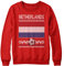 Netherlands Christmas Sweatshirt Kids, Ugly Holland Flag Christmas Jumper, World Football Xmas Gifts for Boy and Girl, Netherlands Soccer Supporters Cup Sweater 2022, 7-8 Years, Red