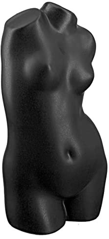 Generisch Keramik Vase Black Lady Schwarz Matt Deko Exklusive Hochwertige Vase Höhe 21cm Sexy Frauenkörper