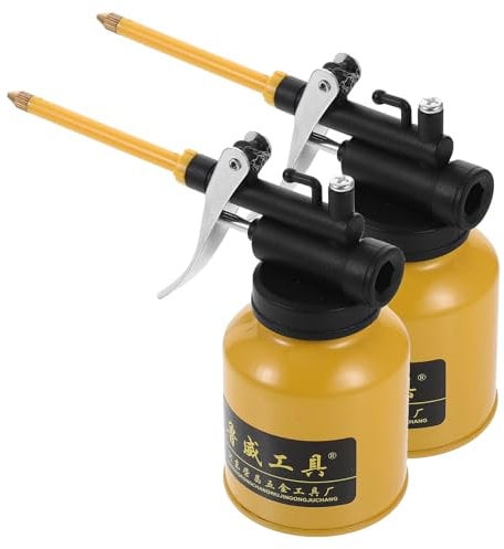 FAVOMOTO Industrial Lubrication Oileryellow Lubricating - Tools pcs Tool Oil Aluminium Pressure Pump Industrial Filling Canyellow Lubrication with Can Metal for Home Oileryellow Oiler Yellow
