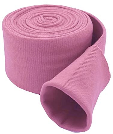 0,25m Bündchen Ärmelbündchen Schlauchware Bündchenstoff speziell für Ärmel Manschettenstoff, Farbe:altrosa