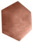 Muralo Samt Wandkissen Hexagon Stoff Polsterpaneel Schlafzimmer Wohnzimmer Bett Wandpolster Bettkopfteil Lendekissen Modern Luxus Gepolstert Polster Paneel (Altrosa, 40 cm x 35 cm)