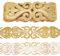 nbeads Etwa 4,37 Yards Herz Stickerei Bänder, 6cm Breite Selbstklebende Spitzenbordüre Gold Floral Stickerei Spitzenbordüre Für Nähen Kostüme Kleider Home Decor Garment Zubehör