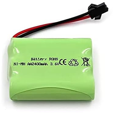 Pack 3 Pile AA 2400mAh 3.6V NI-MH ACCU Rechargeable avec CONNECTEUR SM-2P (1790)