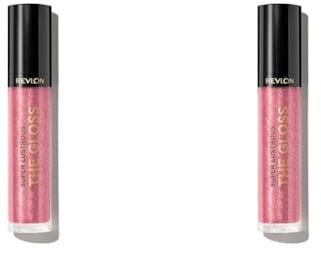 Revlon Super Lustrous Lip Gloss, High Impact Lipcolor with Moisturizing Creamy Formula, Infused with Agave, Moringa Oil, & Cupuacu Butter, Rose Quartz (301) (Pack of 2)