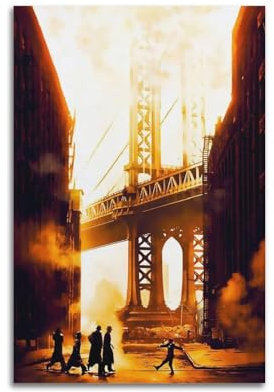 VZRSQZK Once Upon A Time in America (1984) Filmposter, dekoratives Gemälde, Leinwand-Wandposter und Kunstdruck, modernes Familienschlafzimmer-Dekor-Poster, 20 x 30 cm