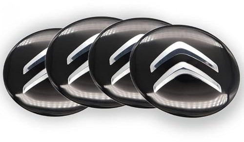 NirWa 4 StüCk Radkappen Aufkleber für Citroen 65mm, Reifen Felgendeckel Aufkleber Nabenkappen Abzeichen Sticker Autozubehör Schmücken Zubehör