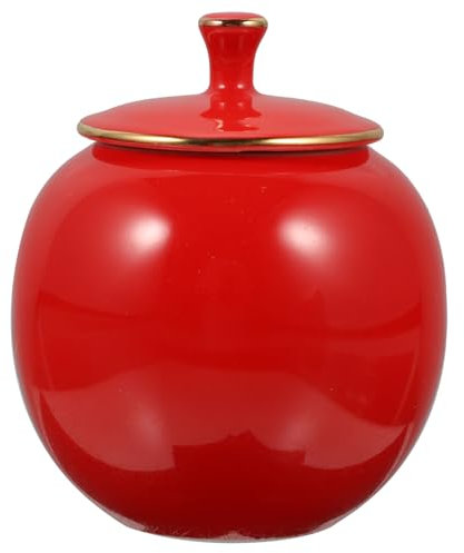 Zerodeko Pot à Thé Céramique Récipient Hermétique Pour Thé Pot à Sucre Bonbons Boîte De Rangement Pratique Pour Cuisine