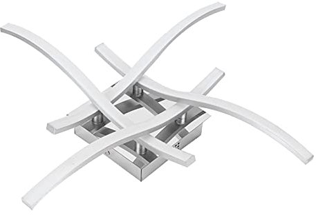 Garosa LED-Pendelleuchte 25 W Moderne gebogene weiße Lampe Deckenlicht fürs Schlafzimmer