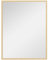 HOMCOM Miroir Mural rectangulaire 90 x 70 cm, Cadre en Bois, idéal pour la Salle de Bain, Salon ou Chambre, Naturel