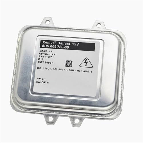 VAAKLM Kompatibel Mit Opel Für Astra 4 J IV Für Insignia Xenon-Scheinwerfer-Vorschaltgerät Steuergerät Koito 5DV009720-00 5DV 009 720 00 1232335 5DV00972000 Vorschaltsteuergerät
