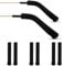 MXTIMWAN Ferma Occhiali,3 Paia Copertura Aste per Occhiali Antiscivolo Gancio,Cuscinetti Antiscivolo per Le Orecchie Degli,Cuscinetti Auricolari in Maglieria Accessori per Occhiali Antiscivolo,Nero