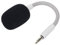 Micro de Remplacement pour Barracuda X Casque de Jeu sans Fil, Microphone Antibruit Détachable de 3,5 Mm pour Barracuda X Casque de Jeu sans Fil (White)