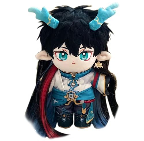 KUKUShining Honkai Star Rail Kuscheltier, 20cm Anime Ankleidepuppe Mit Kleidung Süßes Weiches Plüschtier Als Geschenk for Gamer Fans(Imbibitor Lunae)