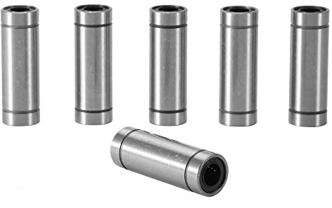 6 x Lm8uu 45 mm Kugellager, 6 x LM8LUU Lineares Kugellager für CNC-Teile des 3D-Druckers mit 8 mm Stange 14 x 10 x 2,5 cm
