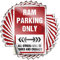 Stoßstangen-Aufkleber Ram Parking Only, lustiger Aufkleber, 10 Stück, Streichaufkleber für Erwachsene und Männer, Höhlendekoration (6 x 9 cm)