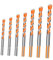 Folpus 7x Bohrer, Multifunktions-Bohrmaschine, Hartmetall, Steinbohrer-Set, Betonbohrer-Set