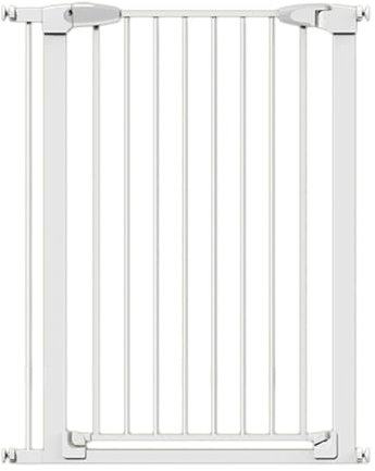 XLIHAWY Fenstergitter Für Kinder, Weiße Fenstergitter Sicherheit Innen, 103,5 cm Hoch Einstellbare Breite Kindersicherheit Fenstergeländer Für Treppen(83x103.5cm)