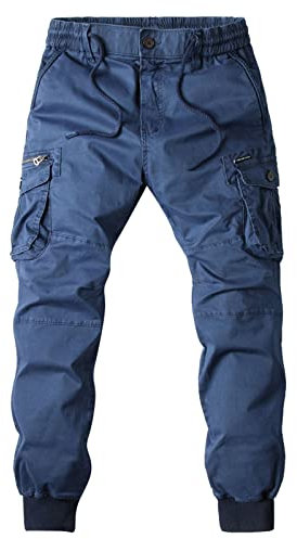 Four Seasons Mens Plus Size Pants Fashion Multicolor Casual Salopettes. House Memory, bleu, XL