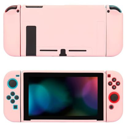 Per PRECISIONE Cut Per TPU Custodia protettiva per Nintendo Switch NS Console con Per Joycon Cover (per ROSA)