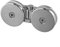 180 Degree Glass Door Hinge Chrome Frameless Shower Screen Hardware Zinc Alloy Bathroom Mirror Holder 5-12mm(Double Side Hinge)