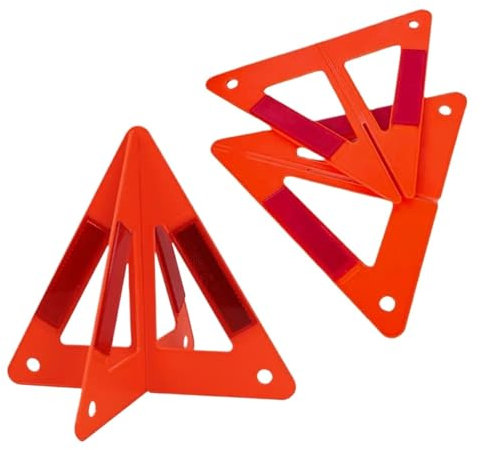 XUWEWI Warndreieck 3 stücke Warndreiecke for Fahrzeuge Faltbare Warnung Reflektierende Dreieck Symbol rutschfeste Dreifach Gefahrenalarm Safty Reflektor Für Bei Unfall Panne