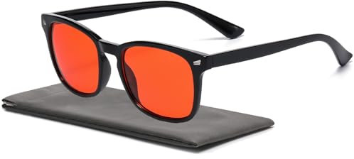 Musivon Blue Light Blocking Gaming Glasses - Anti Glare, UV400 & Sleep Support for Esports | PC/Console/TV Use (Unisex)