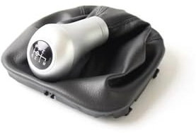 Generisch Schaltknaufmutter Manueller Schaltknauf mit Ledermanschette für Mercedes für Benz W204 C180 C200 C220 2008–2014 Reparatur(Hole 14.5mm R down)