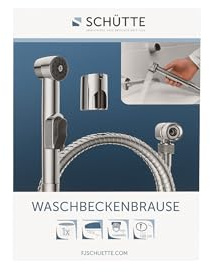 Waschbeckenbrause mit 150 cm Schlauch & Halterung, 1/2 Zoll Anschluss