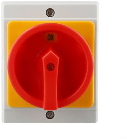UKP Lasttrennschalter 16A 440V IP65 Drehschalter 3-polig Hauptschalter mit Gehäuse, AC Trennschalter für Lüftung, Wasserpumpe, Klimaanlage, Solaranlagen, Innen/Außen regenfest