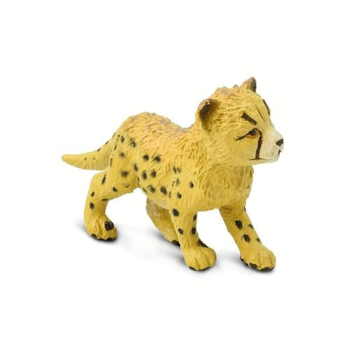 Safari Ltd. Cheetah Cub Figurine - Lifelike 2.5 Figure - Educational Toy for Boys, Girls, and Kids Ages 3+