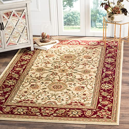 SAFAVIEH Lyndhurst Area Rug 5'3x7'6, Ivory & Red LNH212K
