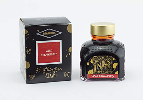 Diamine 80ml Wild Strawberry Fountain Pen Ink Bottle