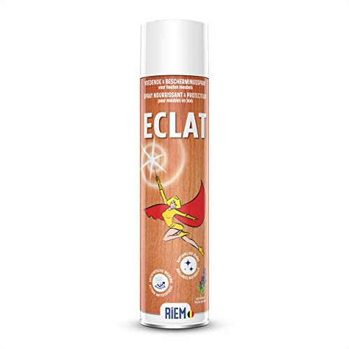 RIEM - Eclat 600 ml - Spray Nourrissant et Protecteur pour Meubles en Bois - Nourrit - Fait Briller - Atténue les Griffes et les Taches