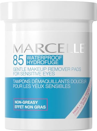 Marcelle Gentle Eye Makeup Remover Pads for Sensitive Eyes, 85 Pads