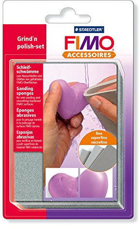 Staedtler Fimo Schleifschwämme Set mit 3 Stück (4x 3 Schleifschwämme)