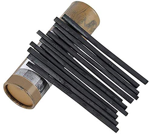 PPX Natürliche Zeichenkohle, Weidenkohle - Länge 13.5 cm - 25 Stück (5-8mm)