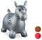 Relaxdays 10024991_111, grau Hüpftier Pferd, inklusive Luftpumpe, Hüpfpferd bis 50 kg, Hüpfpony BPA frei, für Kinder, Hüpfspielzeug