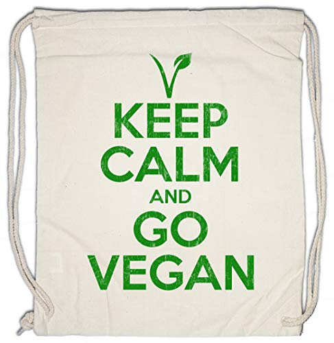 Urban Backwoods Keep Calm and Go Vegan Turnbeutel Sporttasche