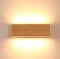 Martll Wandleuchte LED Holz Wandlampe Innen Wandbeleuchtung für Schlafzimmer Flur Korridor Treppe Wohnzimmer Innenbeleuchtung Warmweiß Nachtlicht (22cm)
