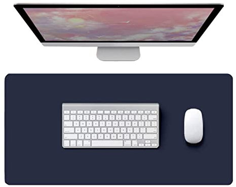 CIEEIN CIEHT Sous-mains Tapis de Souris Tapis de Portable Imperméable et antifouling Bleu marine 35x70cm