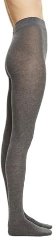 ESPRIT Plain W Ti coton laine unis 1 paire, Collants Femme, Gris Light Grey Melange 3390-O, 38-40