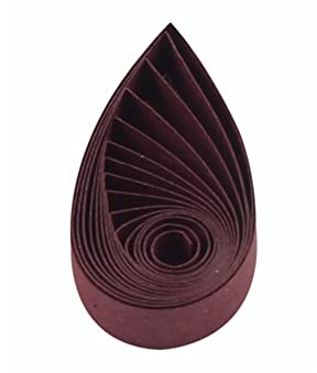 ODETOJOY Quilling Strips 3mm Paper Quilling Set 120pcs Paper Strip 54CM Solid Color Star Origami Paper DIY Hand Crafts Quilling Paper Strips 1/8inch (Burgundy)