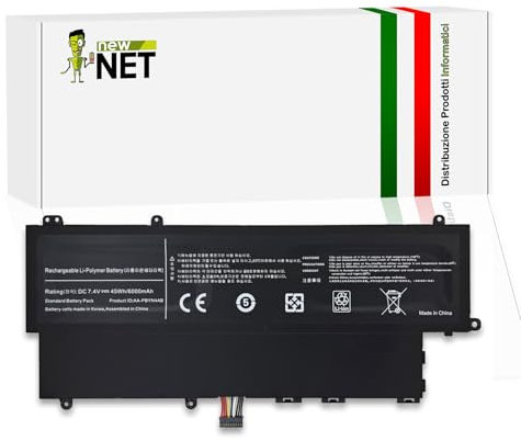 new net - Batteria AA-PBYN4AB [7.4-7.6 V - 6000 mAh] Compatibile con Samsung Ultrabook 530U3C-A0L, 530U3C-AA1, 530U3C-J01, 530U3C-KC3, 530U3C-KC4, 530U3C-KH3, 530U3C-KH4