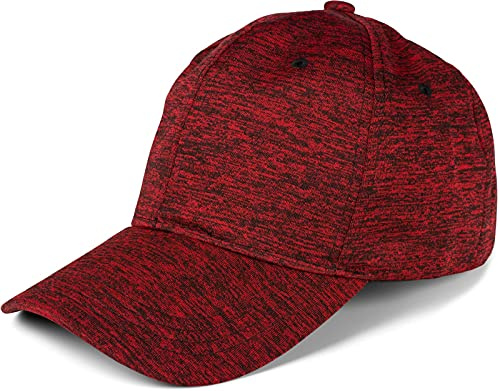 styleBREAKER Unisex Baseball Cap Meliert 6-Panel Klettband | Gebogener Schirm (7 cm), gestickte Luftlöcher, integriertes Schweißband. Stufenlos anpassbar für 54-59 cm Kopfumfang.